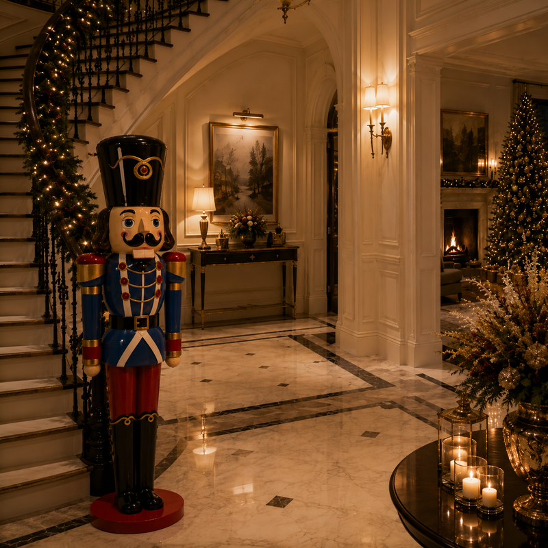 6 FT Blue & Red Nutcracker