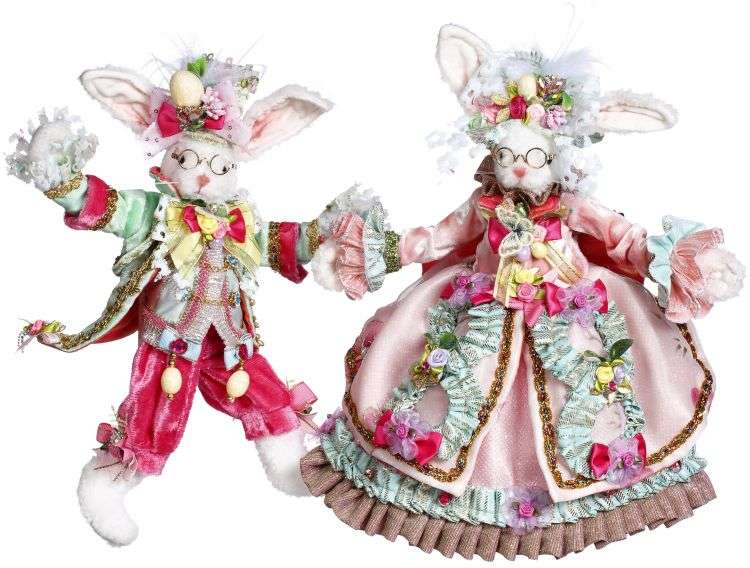 Mark Roberts 12" - 13" Sr. y Sra. Peter Cottontail Juego de 2