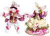Mark Roberts 11" - 13" Pequeño juego de 2 conejos de Pascua Sr. y Sra.