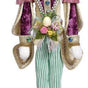 Mark Roberts 24.5" Small Green & Purple Rabbit Nutcracker