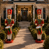 6 FT Red, Green & Gold Toy Soldier With Drum