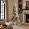 Snow Pine Slim Tree Pre-Lit Clear Lights