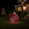 16" 186 LED Red Pure White Ornament Twinkling Effect