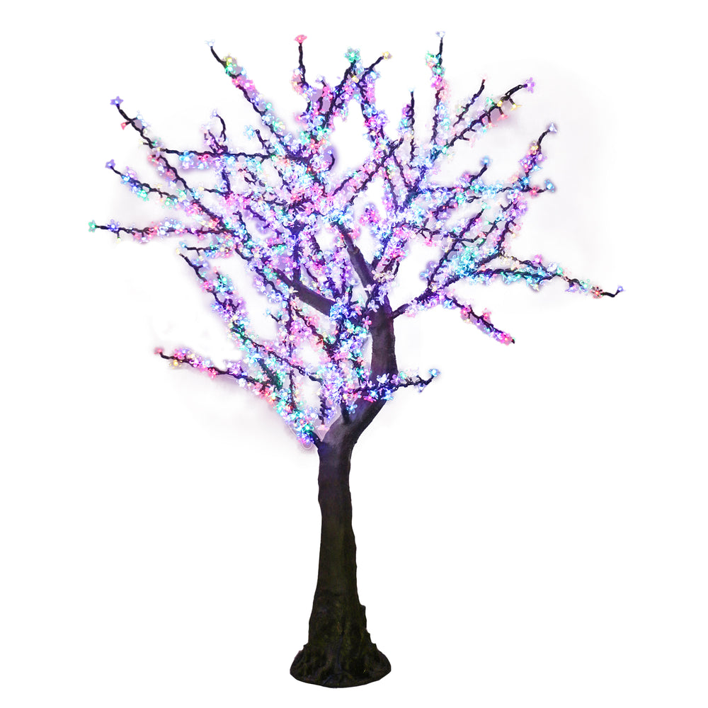 Árbol de cerezo en flor RGBWW dinámico de 7 pies