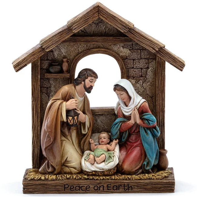9.5" Peace On Earth Nativity Scene