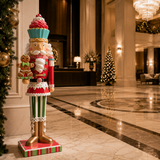 Cascanueces de caramelo LED de 4 FT con hombre de jengibre
