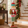 4 FT LED Candy Nutcracker With Gingerbread Man