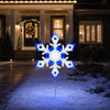 16" 300 LED Efecto Destello Blanco Puro y Azul