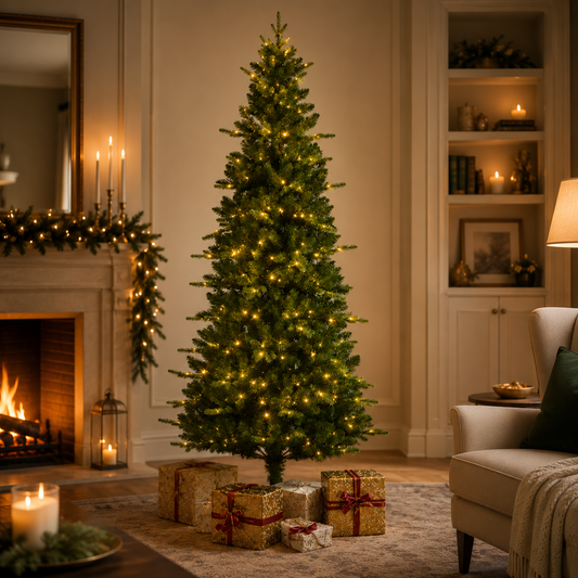 Killington Fir Tree Pre-Lit Warm White & Multi Micro LED Lights