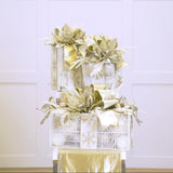 White & Gold Gift Box Decor Bundle