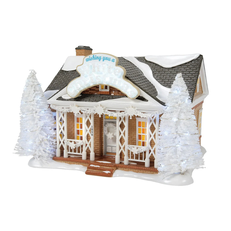 Snow Village 1056 Carril de Navidad