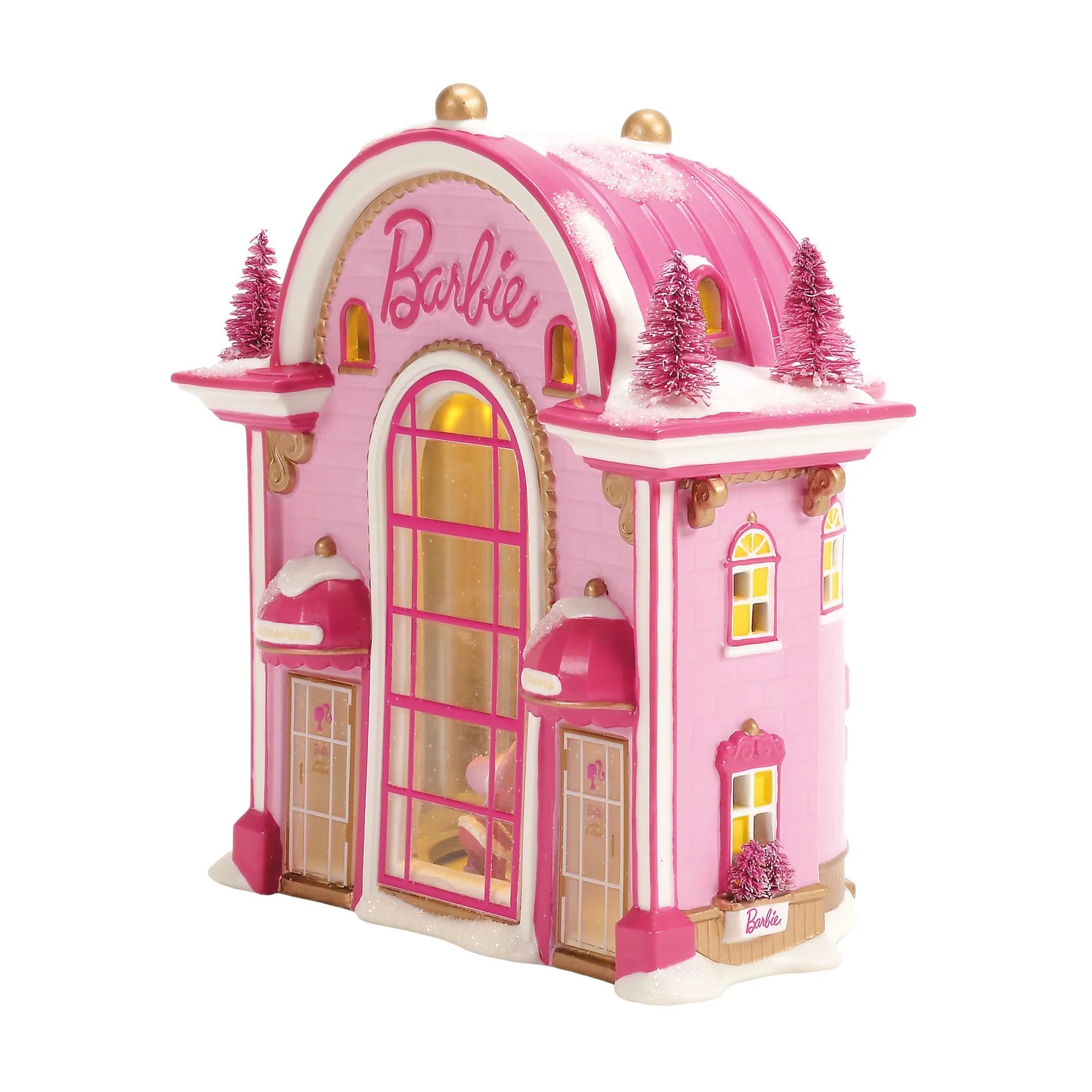 North Pole Village Barbie Gown Boutique Set Of 2