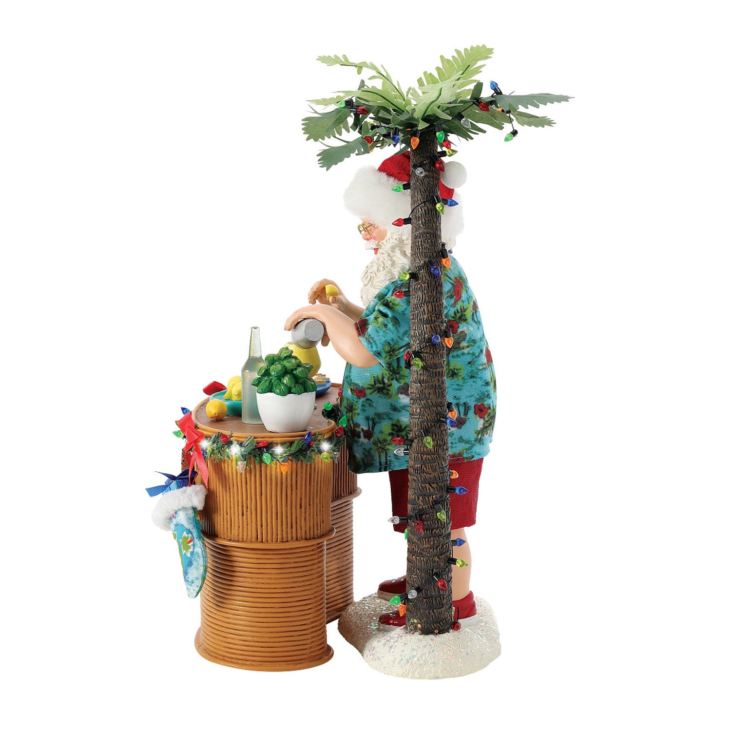 Possible Dreams 13" Santa's Tiki Bar