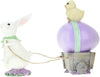Mark Roberts, cesta de huevos con conejo de pascua en tonos pastel de 7.5"