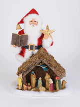 Karen Didion Originals 17" Lighted Nativity Santa
