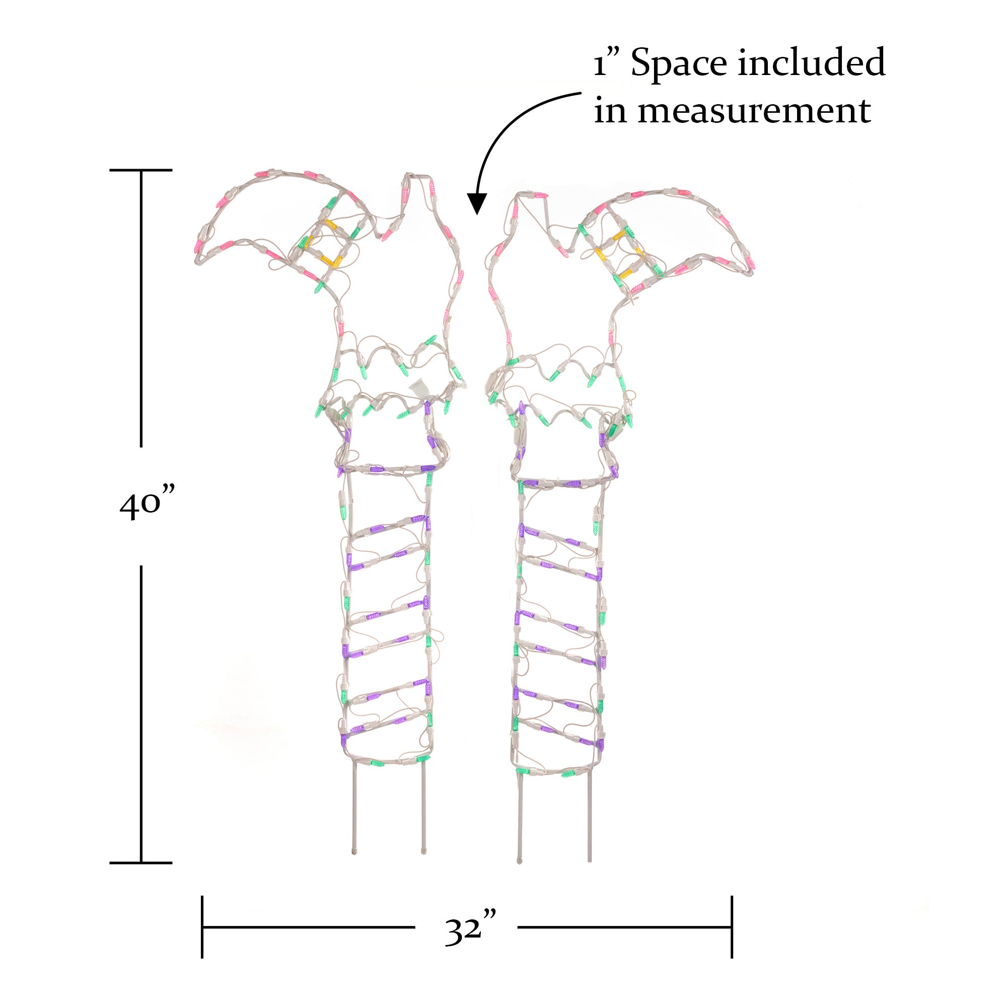 40" Halloween LED Witches Boots