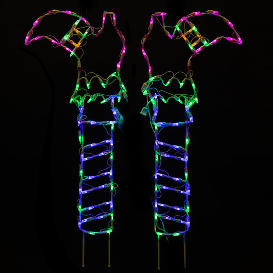 Botas de bruja LED de 40" para Halloween