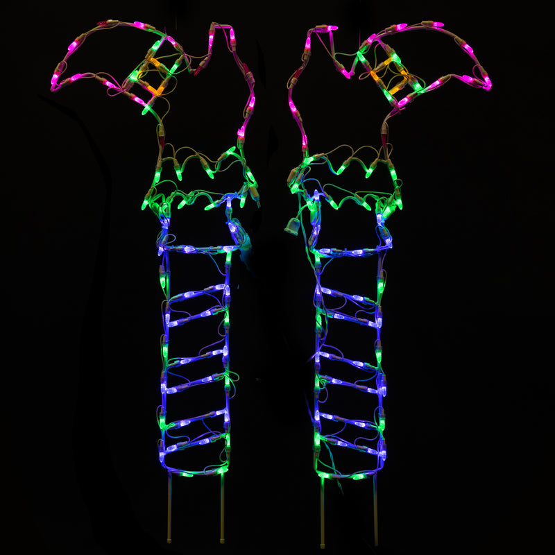 Botas de bruja LED de 40" para Halloween