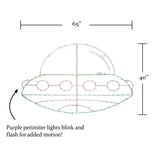 65" Halloween LED Alien Spaceship