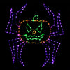 Calabaza araña animada LED de Halloween de 60"