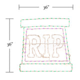 36" Halloween Sign Rest in Peace Tombstone