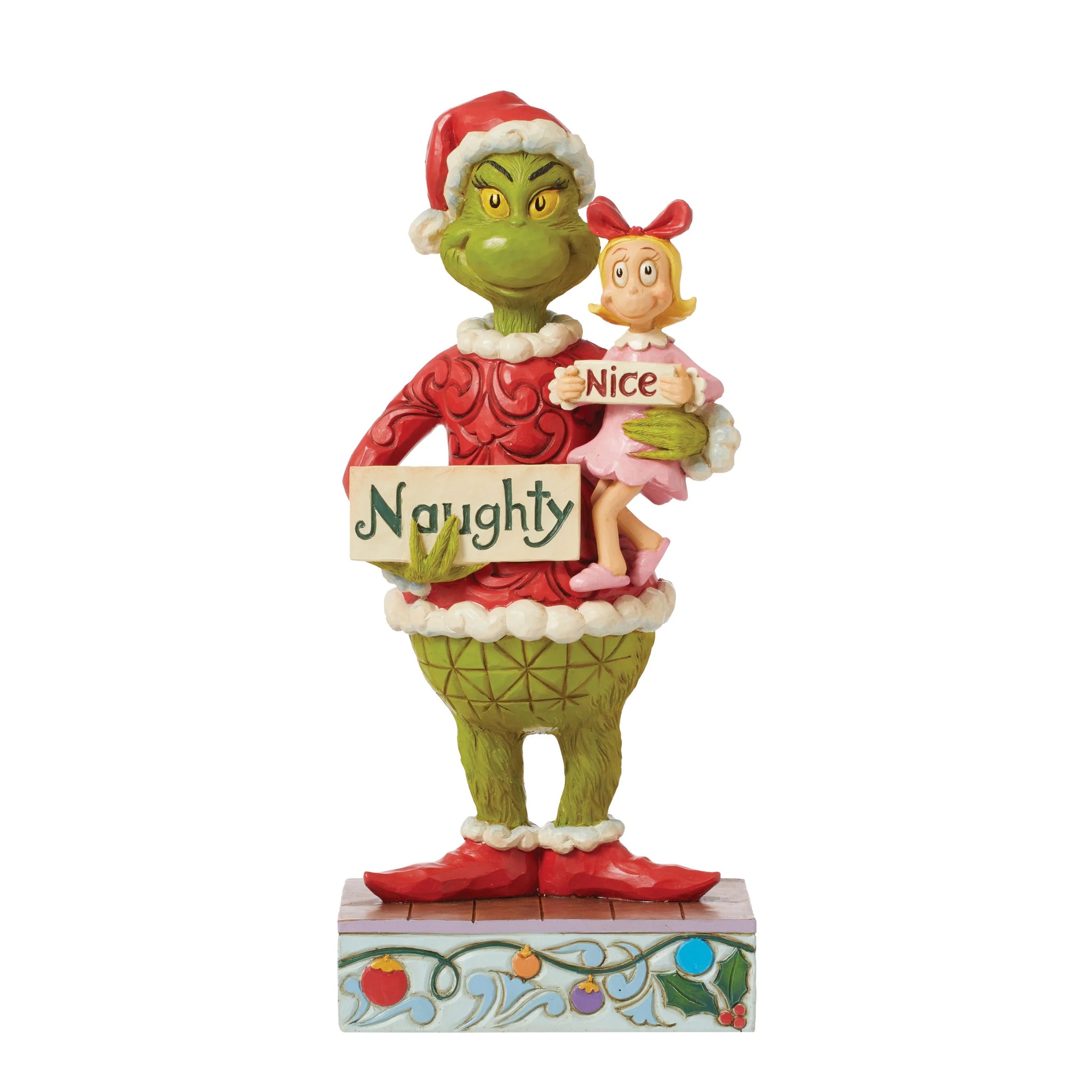 The Grinch 10" Grinch & Cindy Hold Sign