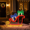 2 FT 460 LED Warm White Sleigh With Presents Twinkling Effect