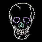 Calavera de Halloween iluminada con LED de 36 pulgadas
