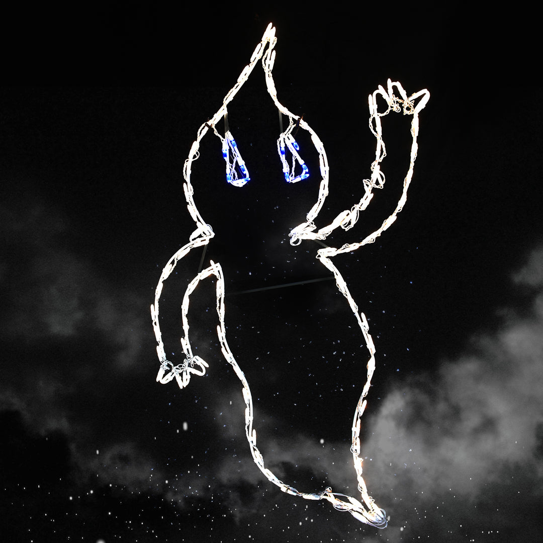 Fantasma espeluznante LED de 51" para Halloween
