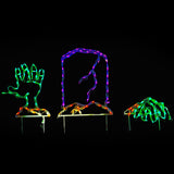 60" Halloween LED Tombstone and Hand