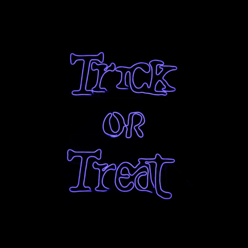 Letrero de neón flexible "Trick or Treat" de 33" LiteLines