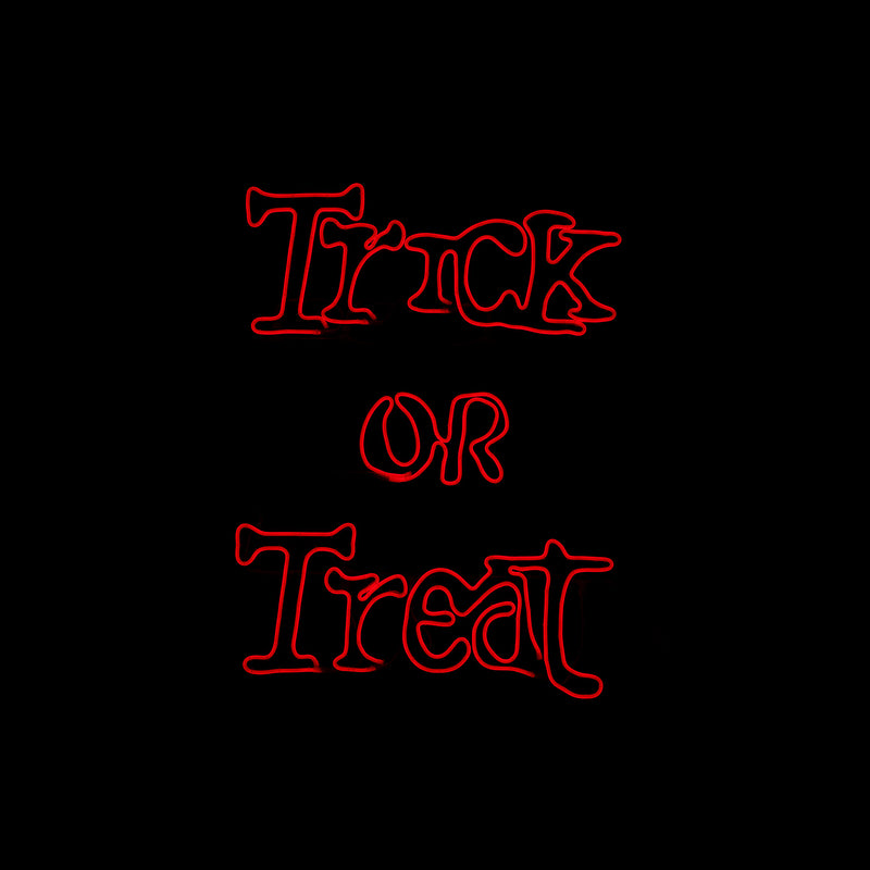 Letrero de neón flexible "Trick or Treat" de 33" LiteLines