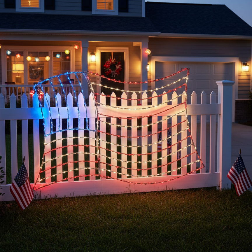 48" 2D American Flag