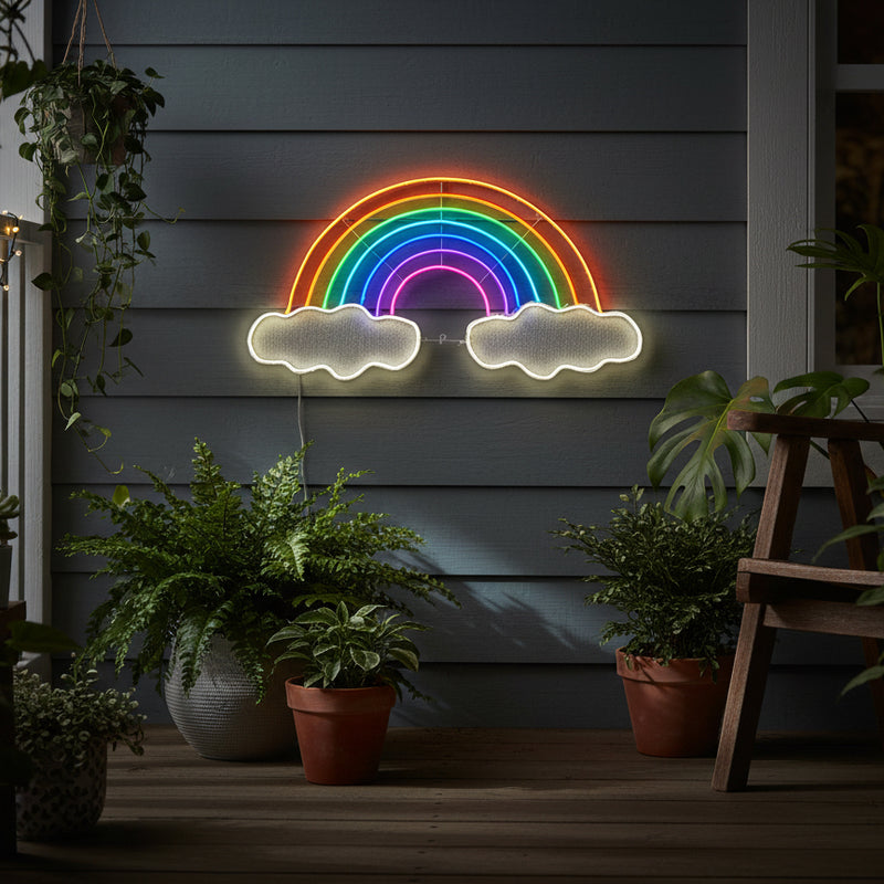 Letrero LED arcoíris de 25"