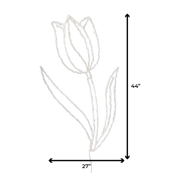 Rótulo de tulipán 2D de 44"