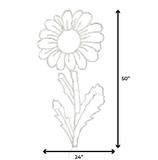 Letrero de girasol 2D de 50"