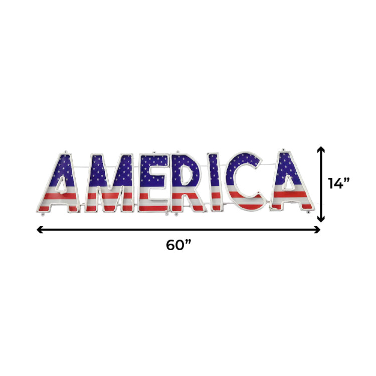60" 2D America Sign