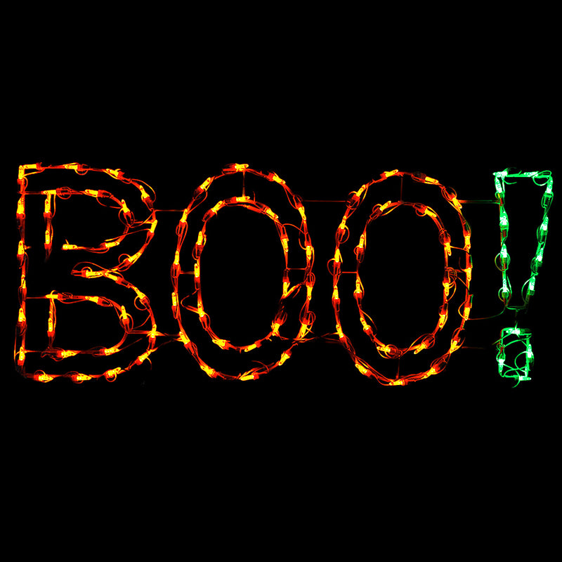 Letrero LED de Halloween de 36" ¡BU!