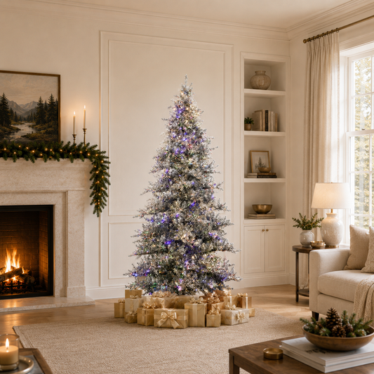 Silverado Tree Pre-Lit Warm White & Multi Color LED Lights