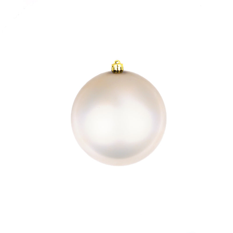 8" Shiny Shatterproof Ball Ornament Set Of 6