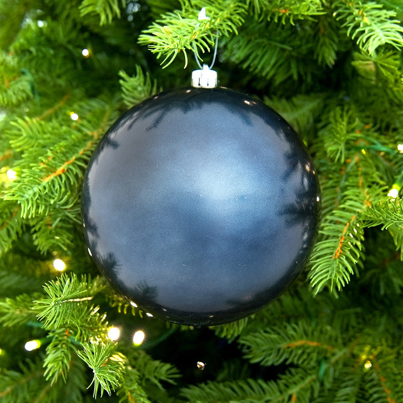 8" Shiny Shatterproof Ball Ornament Set Of 6