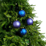 4" Shiny & Matte Shatterproof Ball Ornament Set Of 24