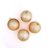 4" Shiny & Matte Shatterproof Ball Ornament Set Of 24
