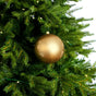 5.5" Gold Matte Shatterproof Ball Ornament Set Of 6