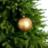 5.5" Gold Matte Shatterproof Ball Ornament Set Of 6