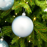 4" Shiny & Matte Shatterproof Ball Ornament Set Of 24