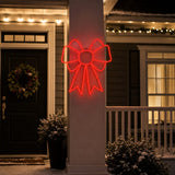 16" 150 LED Micro Red Bow Twinkling Effect