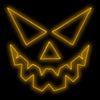 Calabaza de Halloween de 120" con cara de calabaza LED RGBWW dinámica