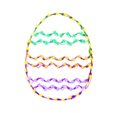 30" Easter Chevron Egg