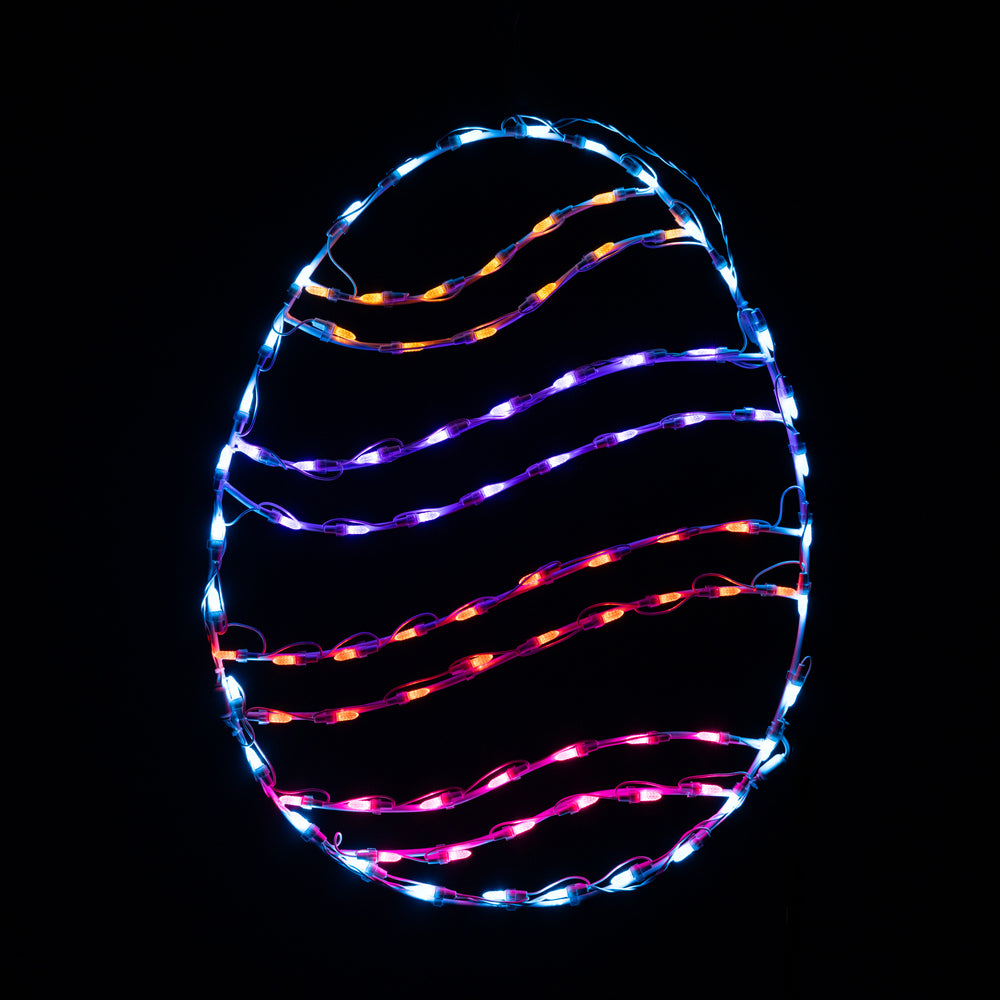 30" Easter Swirl Egg